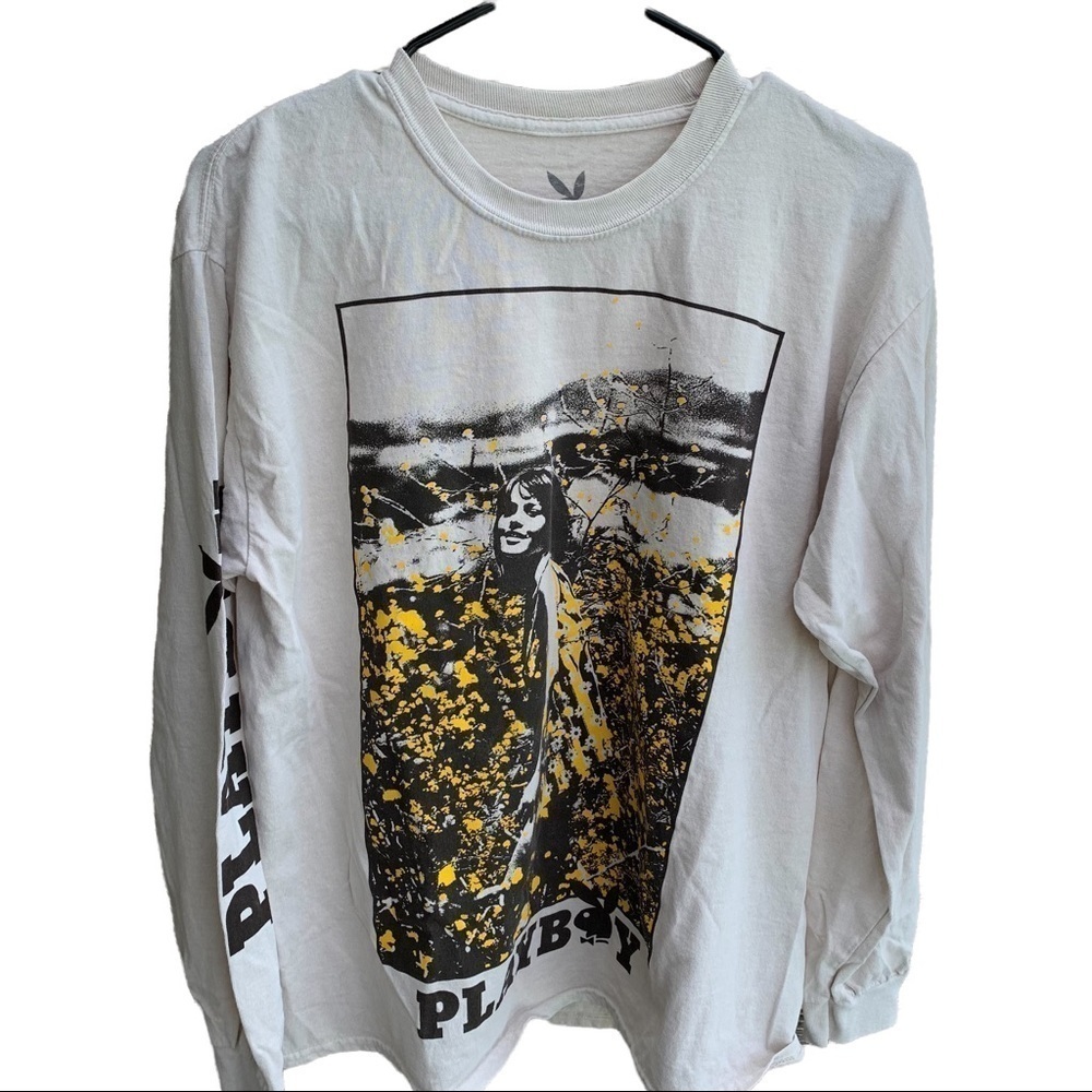 Urban Outfitters Playboy Long Sleeve Tee Shirt Retro Style